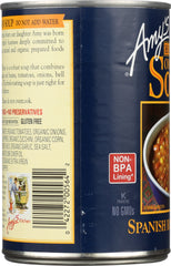 AMY'S: Organic Hearty Spanish Rice & Red Bean Soup, 14.7 Oz