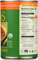 AMY'S: Organic Soup Light in Sodium Lentil Vegetable, 14.5 oz