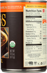 AMY'S: Organic Soup Lentil Light In Sodium, 14.5 oz