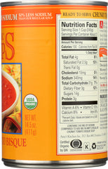 AMY'S: Organic Soup Chunky Tomato Bisque Light in Sodium, 14.5 oz