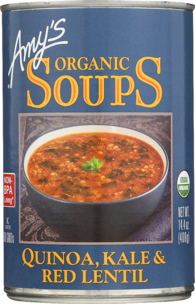 AMY'S: Organic Quinoa, Kale, and Red Lentil Soup, 14.4 oz