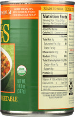 AMYS: Soup Vegetable Italian Reduce Sodium, 14 oz