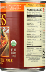 AMYS: Soup Vegetable Roasted Southwestern Light Sodium, 14.3 oz