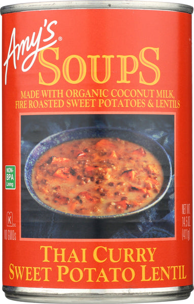 AMYS: Soup Lentil Thai Curry Sweet Potato, 14.5 oz