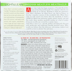 AMY'S: Light & Lean Meatless Swedish Meatballs, 8 oz