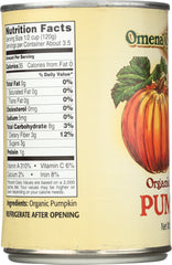 OMENA ORGANICS: Pumpkin Solid Canned Organic, 15 oz