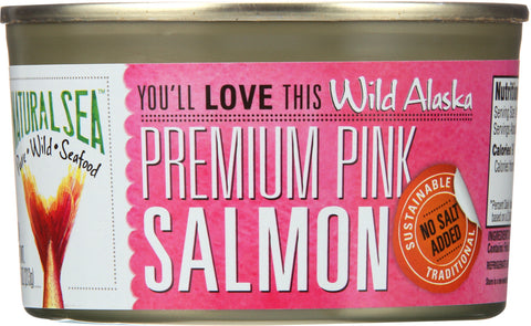 NATURAL SEA: Premium Pink Salmon Unsalted, 7.5 oz