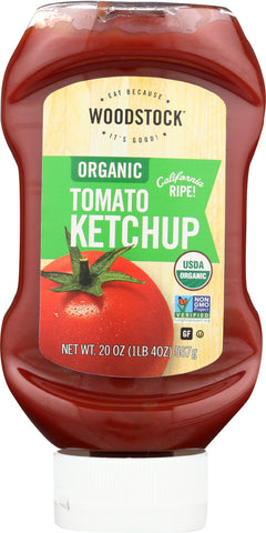 WOODSTOCK: Ketchup Tomato Organic, 20 oz