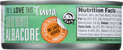 NATURAL SEA: Solid White Tuna Albacore No Salt Added, 5 oz