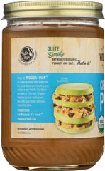 WOODSTOCK: Peanut Butter Crunchy Salted Organic, 16 oz