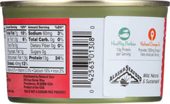 NATURAL SEA: Wild Alaska Red Sockeye Salmon Unsalted, 7.5 oz