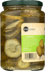 WOODSTOCK: Organic Kosher Sliced Dill Pickles, 24 oz