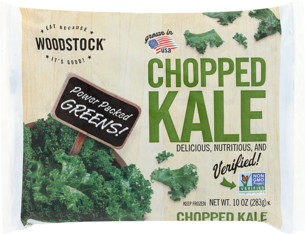 WOODSTOCK: Frozen Chopped Kale, 10 oz