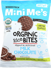 WOODSTOCK: Rice Bites Milk Chocolate Organic, 2.1 oz