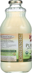 LAKEWOOD ORGANIC: Pure Aloe Inner Fillet Juice with Lemon, 32 Oz