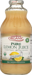 LAKEWOOD ORGANIC: Pure Lemon Juice, 32 oz