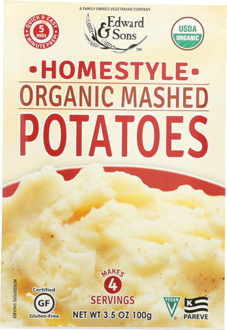 EDWARD & SONS: Mix Mashed Potato Home Style Organic, 3.5 oz