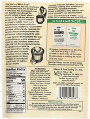 EDWARD & SONS: Miso Cup Japanese Restaurant Style, 2.9 oz
