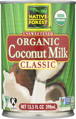 NATIVE FOREST: Organic Classic Coconut Milk Unsweetened, 13.5 oz
