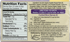 EDWARD & SONS: Yellow Curry Bouillon Cubes, 2.9 oz