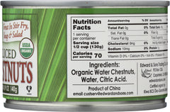 NATIVE FOREST: Organic Sliced Water Chestnuts, 8 oz