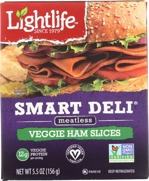 LIGHTLIFE: Smart Deli Plant Based Deli Slices Ham, 5.50 oz