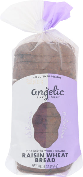 ANGELIC BAKEHOUSE: 7 Sprouted Whole Grains Raisin Wheat Bread, 16 oz