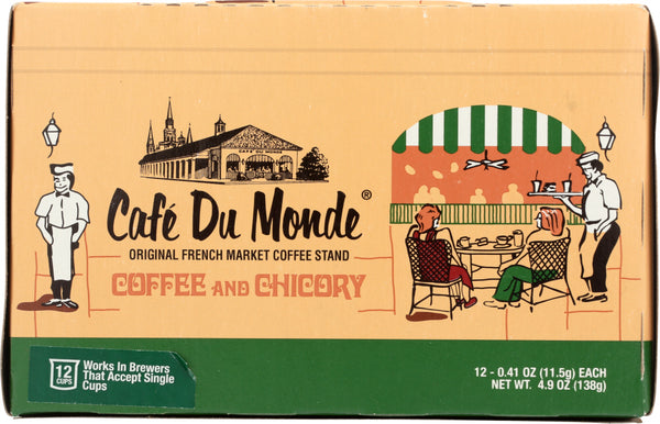 CAFE DU MOND: Coffee Kcup Chicory, (12 pc), 4.9 oz