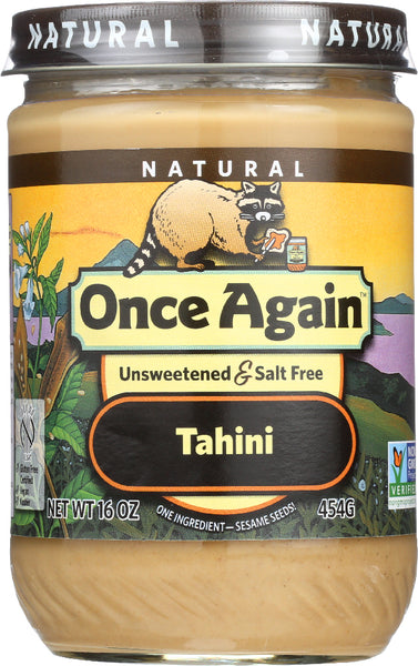 ONCE AGAIN: Nut Butter Tahini, 16 oz