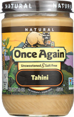 ONCE AGAIN: Nut Butter Tahini, 16 oz