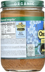 ONCE AGAIN: Nut Butter Almond Smooth Organic, 16 oz