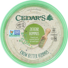 CEDAR'S: Za'atar Hommus, 8 oz