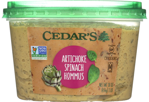 CEDARS: Artichoke Spinach Hummus 16 Oz