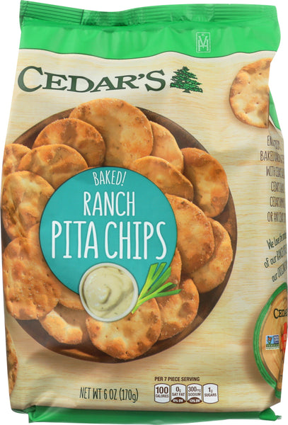 CEDARS: Ranch Pita Chips 6 oz