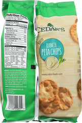 CEDARS: Ranch Pita Chips 6 oz