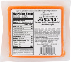 LISANATTI: Cheddar Style Almond Cheese, 8 oz
