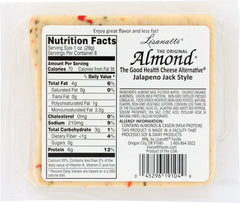 LISANATTI: Almond Jalapeno Jack Style Chunk Cheese, 8 oz
