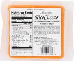 LISANATTI FOODS: Rice Cheeze Cheddar Style, 8 oz