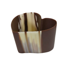 MONA LISA: Chocolate Cup Marbled Heart, 2.47 oz