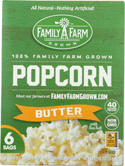 FAMILY FARM GROWN: Microwave Butter Popcorn 6 Count, 18 oz
