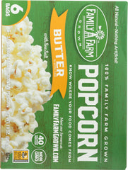 FAMILY FARM GROWN: Microwave Butter Popcorn 6 Count, 18 oz