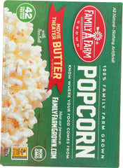 FAMILY FARM GROWN: Microwave Movie Theater Butter Popcorn 3 Count, 9 oz