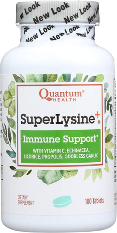 QUANTUM HEALTH: Super Lysine + Immune System, 180 Tablets