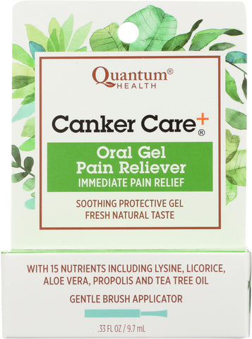 QUANTUM HEALTH: Canker Care+ Oral Gel, .33 oz