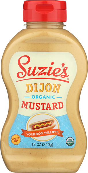 SUZIE'S: Organic Dijon Mustard, 12 oz