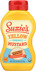 SUZIE'S: Organic Yellow Mustard, 8 oz