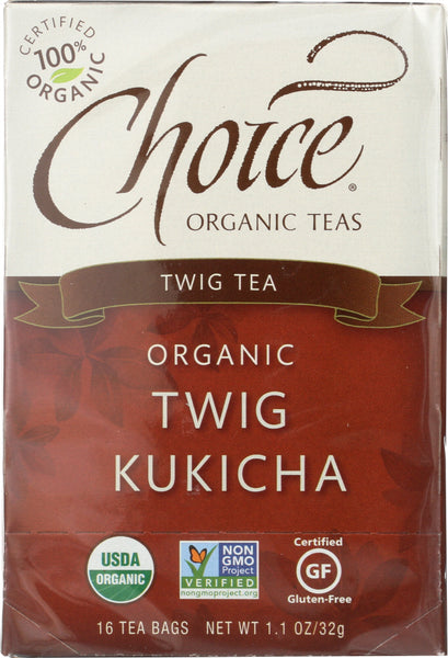 CHOICE TEA: Organic Twig Tea, 16 bg