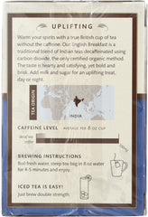 CHOICE TEA: Decaffeinated English Breakfast Tea, 16 bg