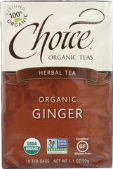 CHOICE TEA: Herbal Ginger Tea, 16 bg