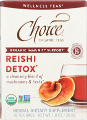 CHOICE TEA: Reishi Detox Mushroom Tea, 16 bg